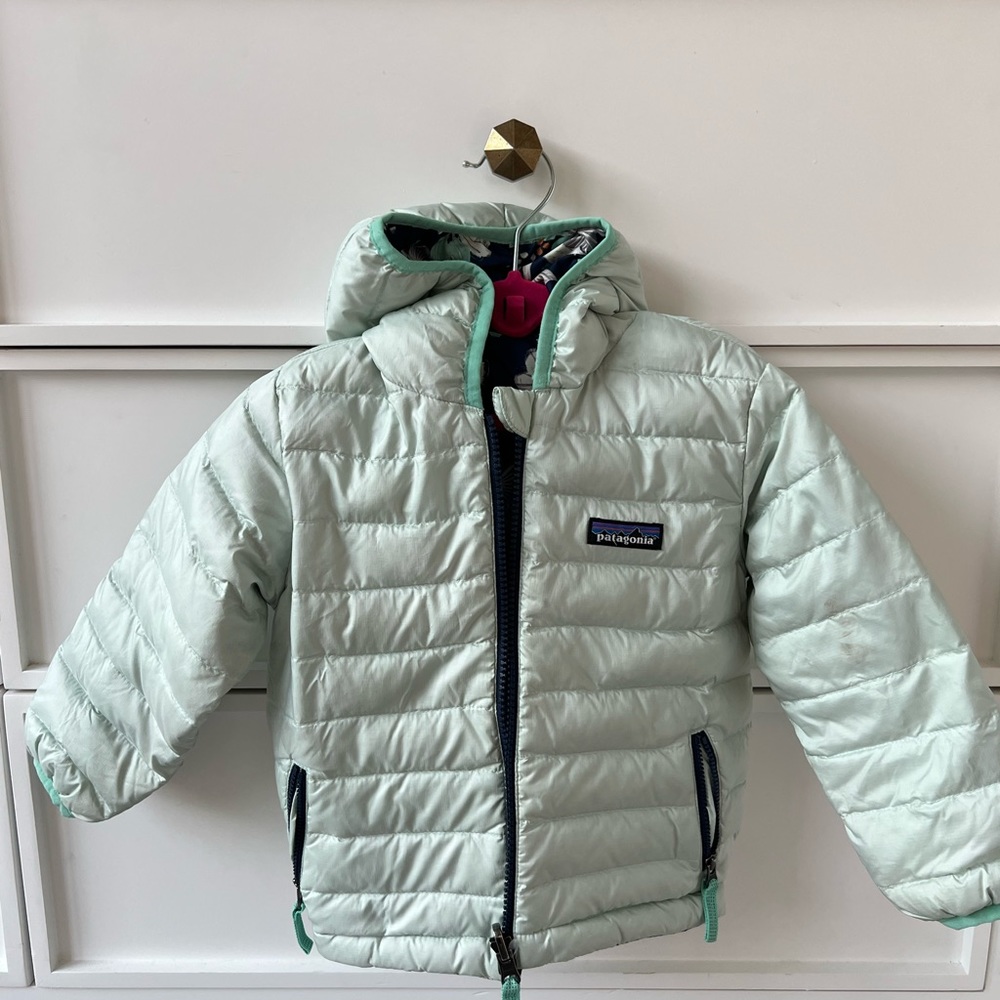 Patagonia Kids Floral Jacket - Blue and Green